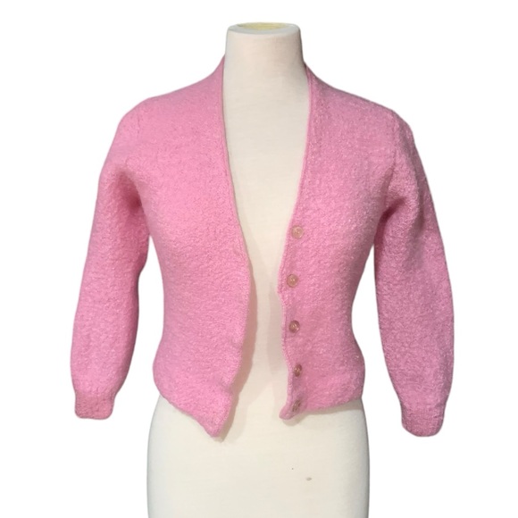 Sweaters - Vintage pink Sportempo cardigan size small